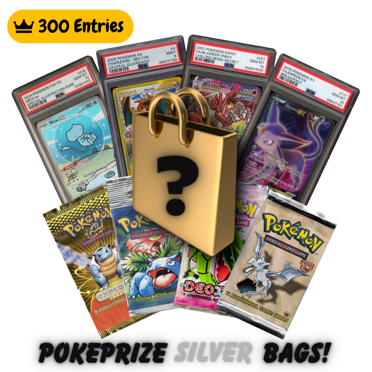 Pokemon Silver Tier Mystery Bags (300 ENTRIES)